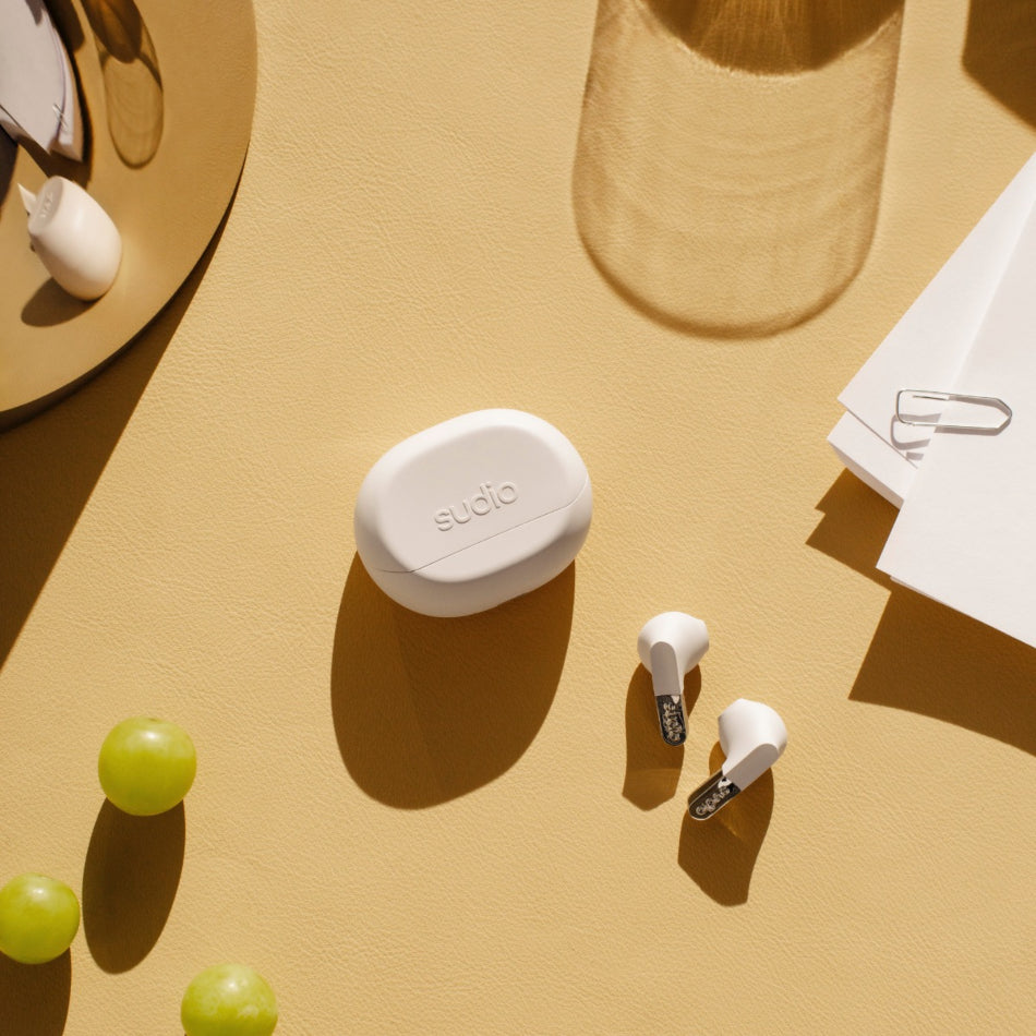 Sudio N3 In-Ear True Wireless Earbuds - Milky White | N3WHT from Sudio - DID Electrical