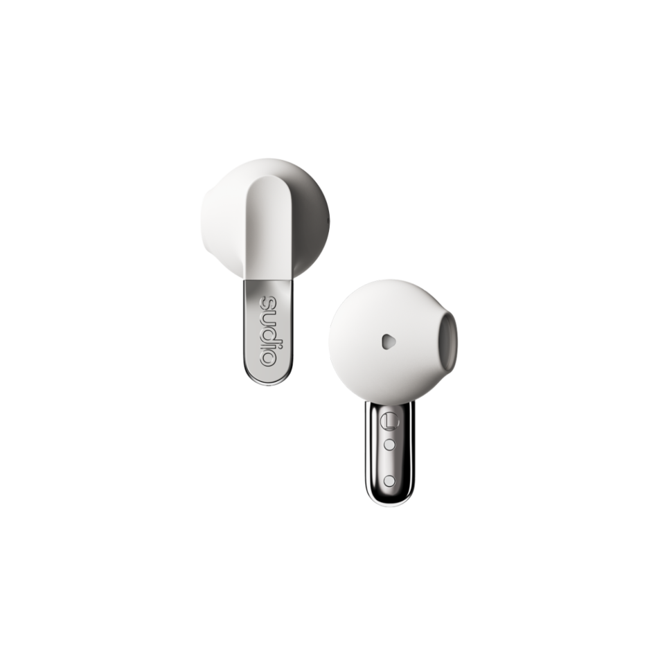 Sudio N3 In-Ear True Wireless Earbuds - Milky White | N3WHT from Sudio - DID Electrical