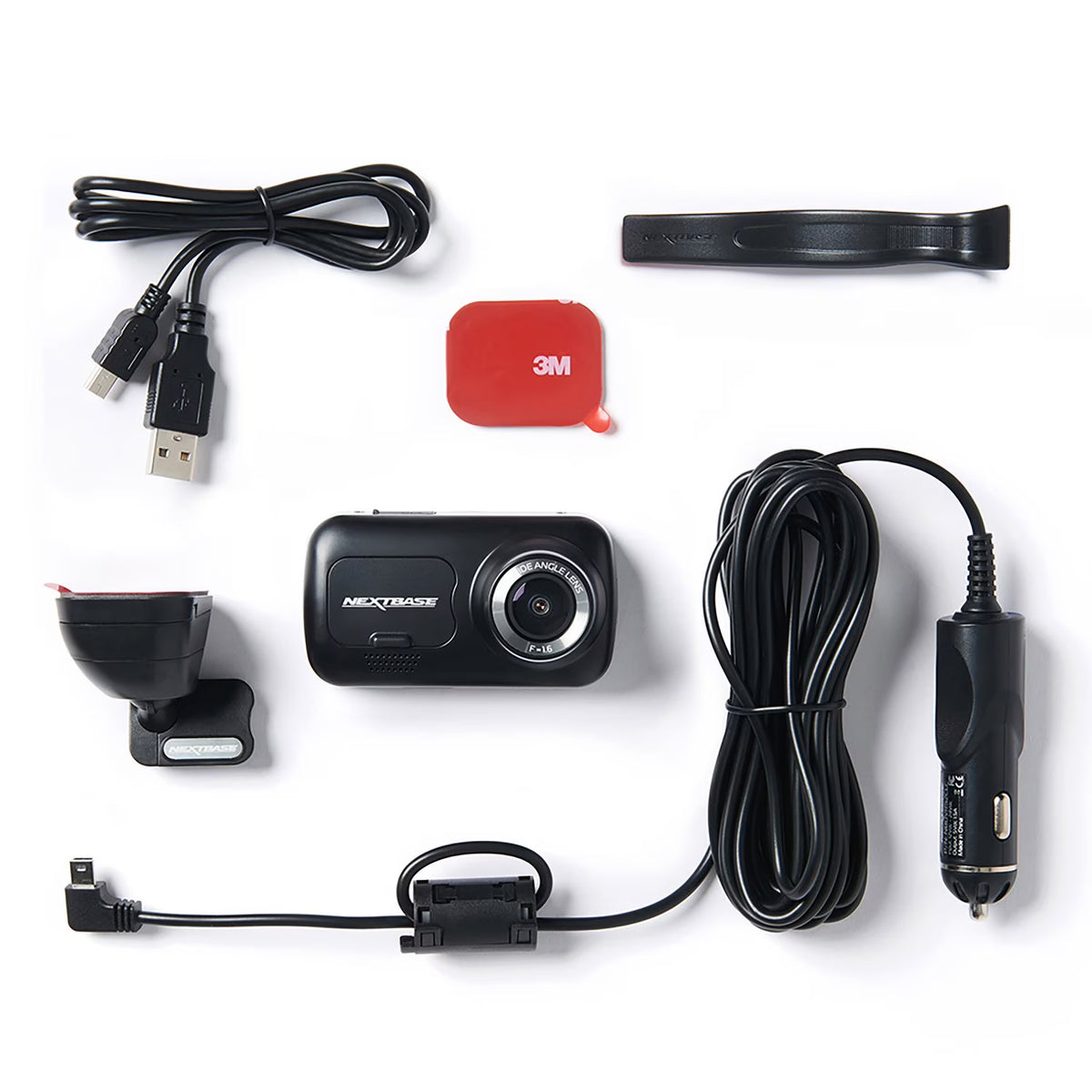 Nextbase 222XR 1080p Dash Cam Bundle - Black | NBDVR222XRWC