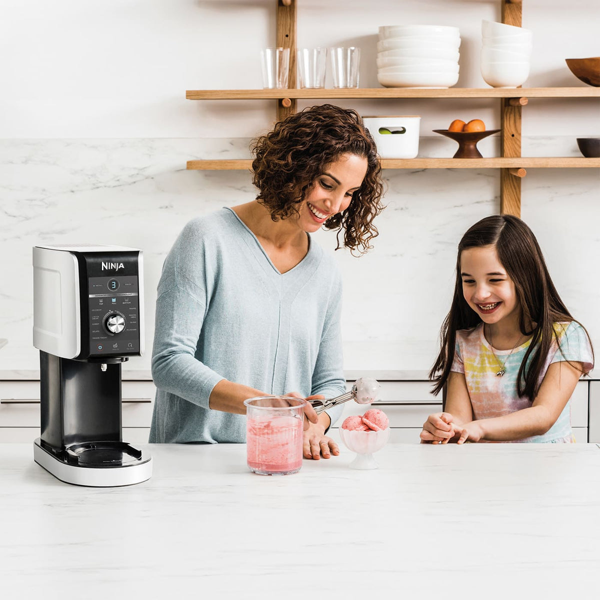 Ninja CREAMi Deluxe 10-in-1 Ice Cream and Frozen Drink Maker - Black &amp; Silver | NC501UK from Ninja - DID Electrical