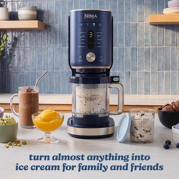 Ninja CREAMi XL 11-in-1 Ice Cream Maker - Navy | NC601UK