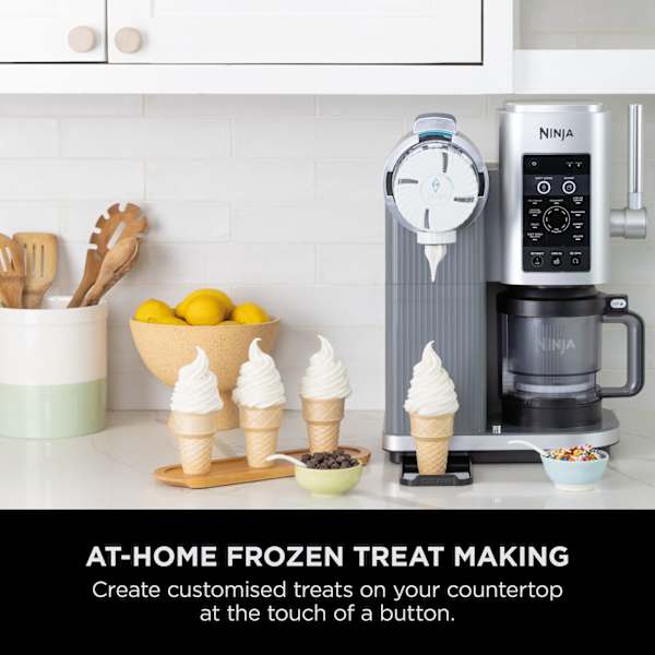 Ninja Swirl by CREAMi 13-in-1 Soft Serve &amp; Ice Cream Maker - Platinum Silver | NC701UK from Ninja - DID Electrical