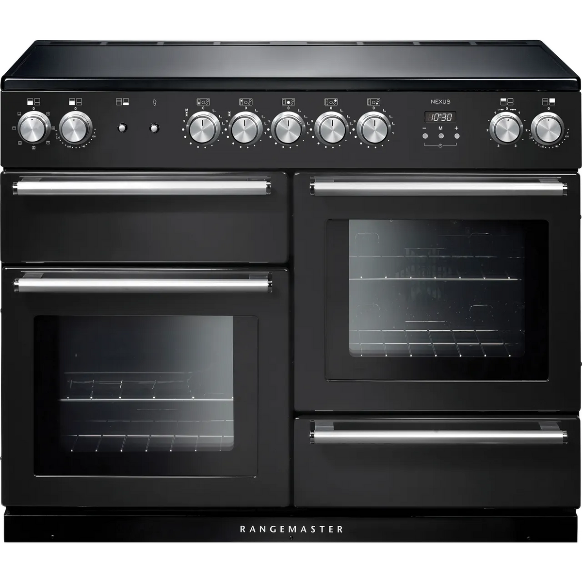 EX DISPLAY Rangemaster Nexus 110CM Electric Range Cooker - Charcoal Black | NEX110EICB/C