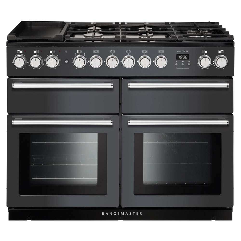 Rangemaster Nexus SE 110CM Dual Fuel Range Cooker - Slate &amp; Chrome | NEXSE110DFFSL from Rangemaster - DID Electrical