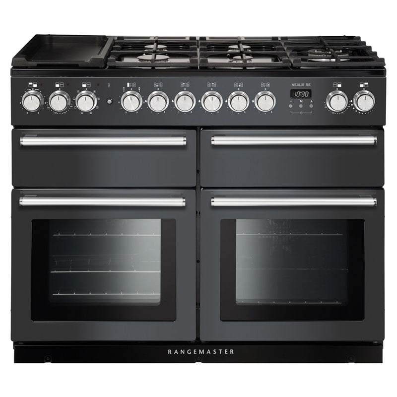 Rangemaster Nexus SE 110CM Dual Fuel Range Cooker - Slate & Chrome | NEXSE110DFFSL from Rangemaster - DID Electrical