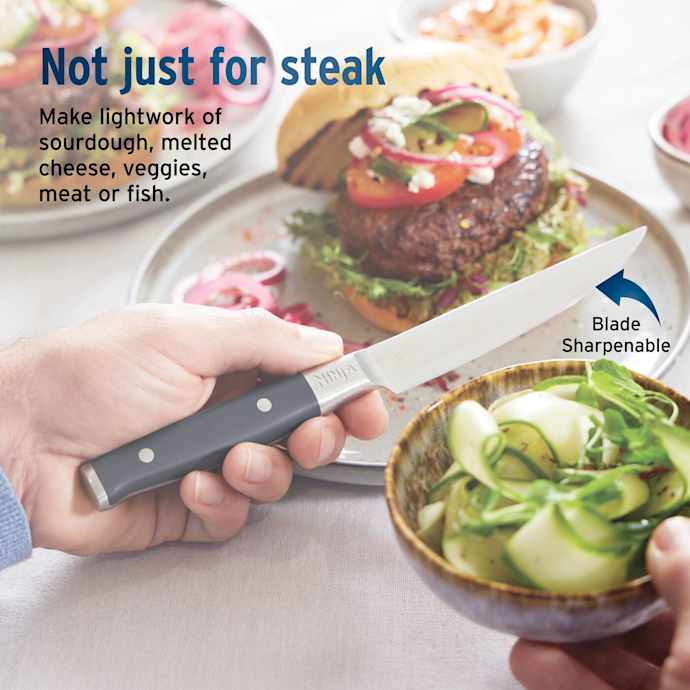 Ninja StaySharp 13-Piece Knife Block Set & Removable Sharpener - Black | NK32013EUUKBK1