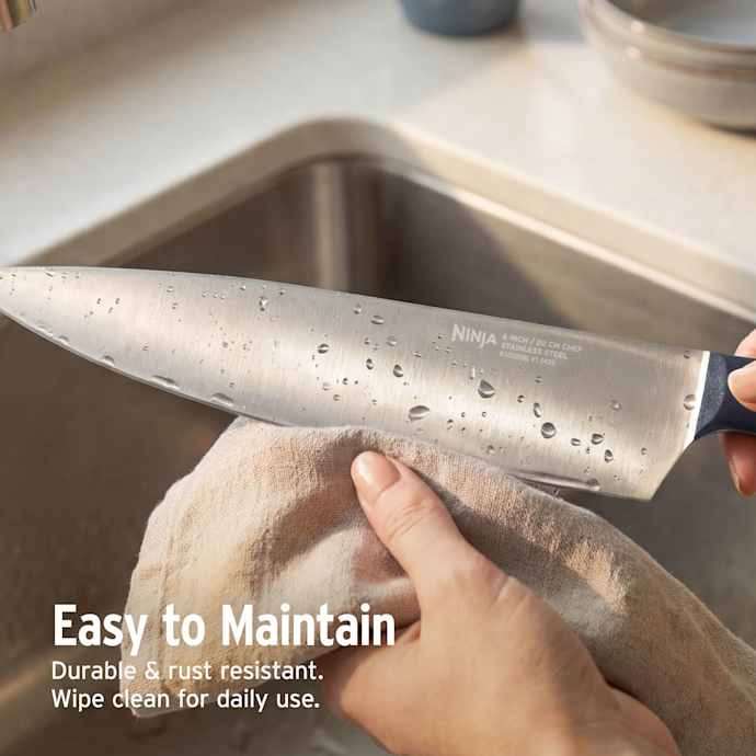 Ninja StaySharp 13-Piece Knife Block Set & Removable Sharpener - Black | NK32013EUUKBK1