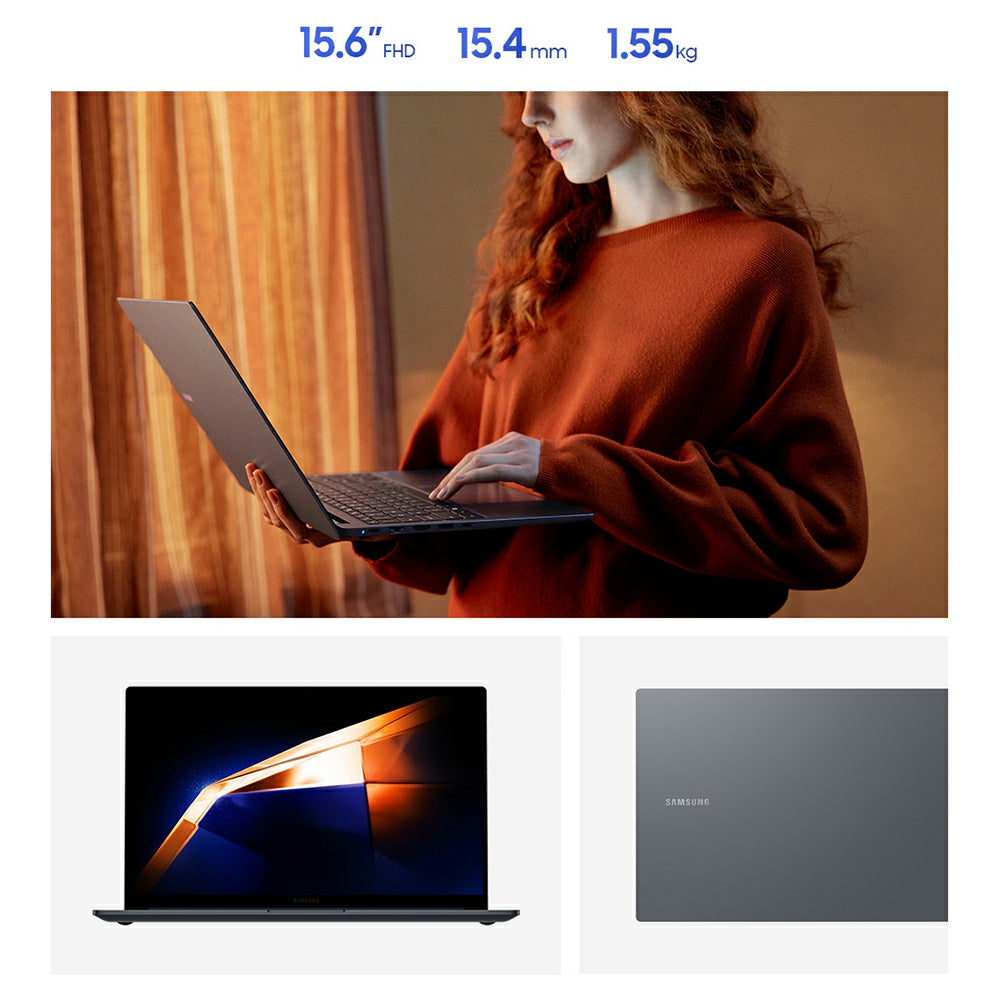 Samsung Galaxy Book4 Intel Core i3 15.6&quot; 8GB/256GB Laptop - Grey | NP750XGJ-KG1UK from Samsung - DID Electrical