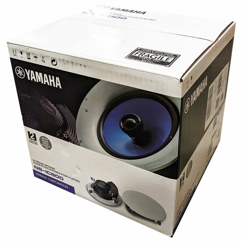 Yamaha 140W 8&quot; Woofer In-Ceiling Speaker - White | NSIC800 WT from Yamaha - DID Electrical