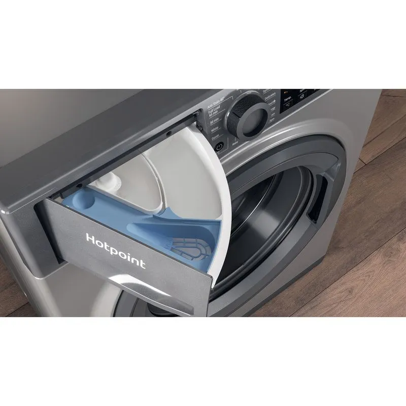 Hotpoint 9KG 1400 Spin Freestanding Front Loading Washing Machine - Graphite | NSWM945CGGUKN from Hotpoint - DID Electrical