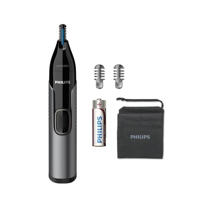Philips Series 3000 Wet & Dry Nose, Ear & Eyebrow Trimmer - Black & Grey | NT3650/16 from Philips - DID Electrical
