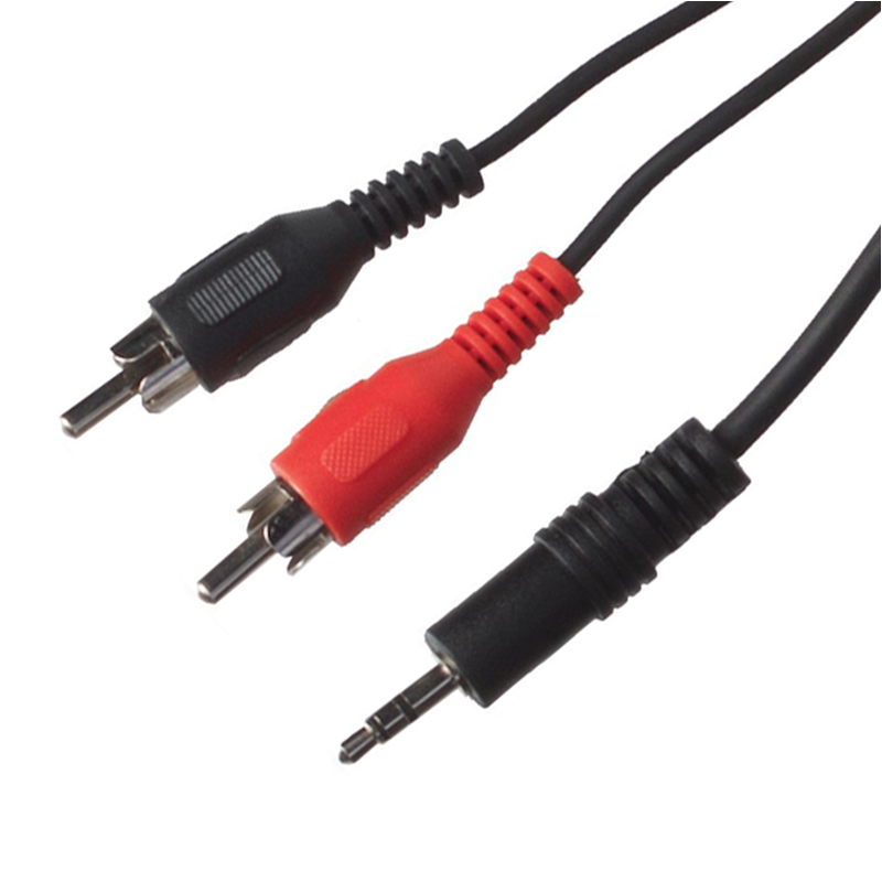Sinox One 5M Stereo 3.5mm Jack to 2 RCA Audio Cable - Black | OA6005 from Sinox - DID Electrical