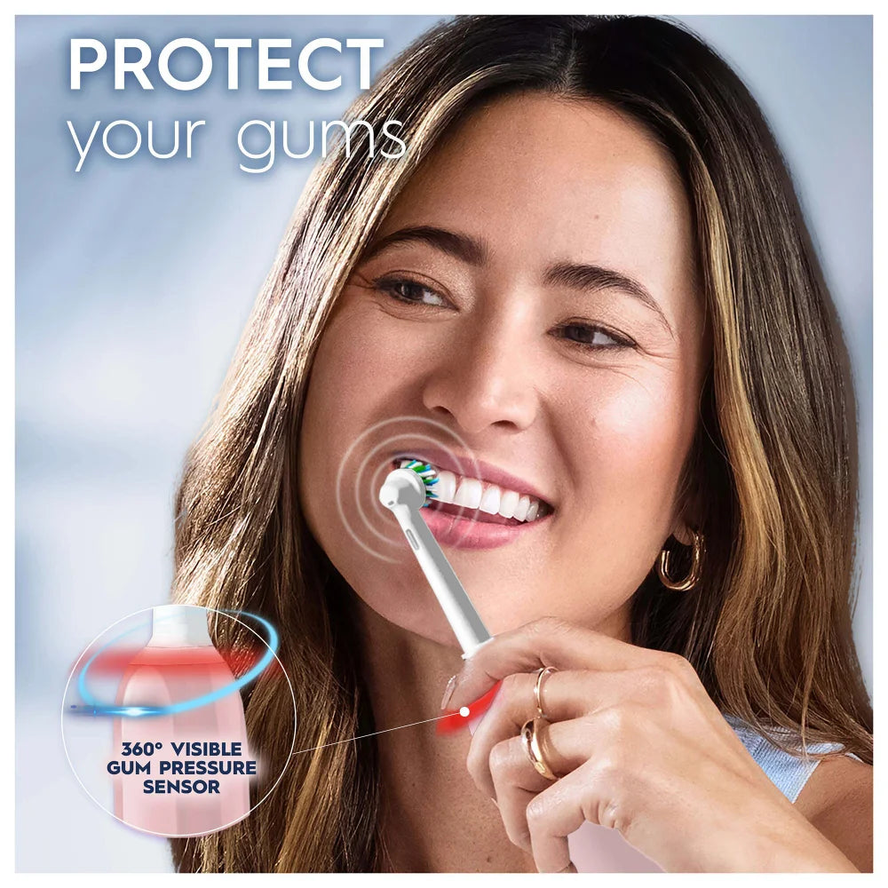 Oral-B Pro 3500 3D Electric Toothbrush with Travel Case - White Pink | OB4210201337850 from Oral-B - DID Electrical