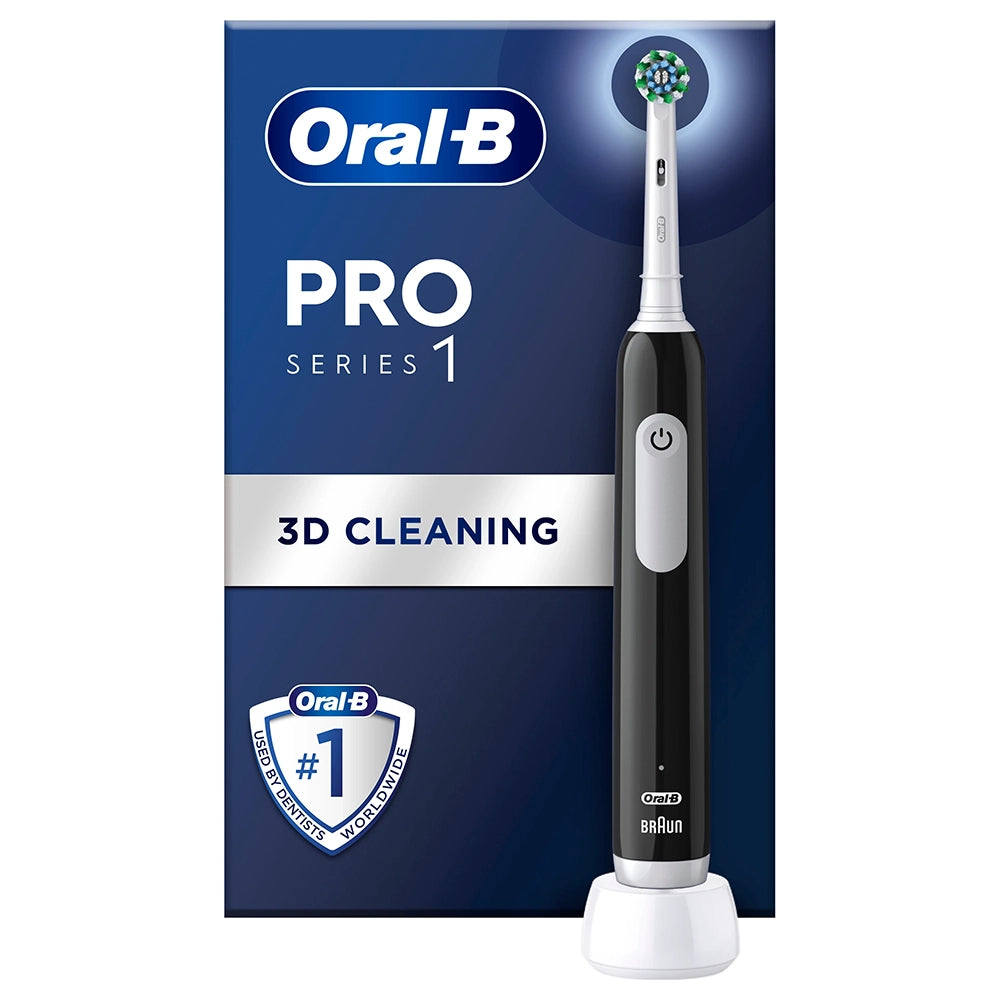 Oral-B Pro Series 1 Electric Toothbrush with Travel Case - Black Onyx | OB8001090914057 from Oral-B - DID Electrical