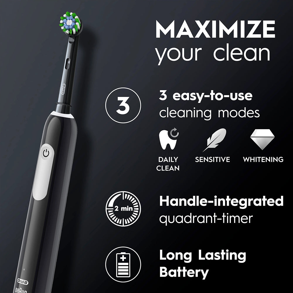 Oral-B Pro Series 1 Electric Toothbrush with Travel Case - Black Onyx | OB8001090914057 from Oral-B - DID Electrical