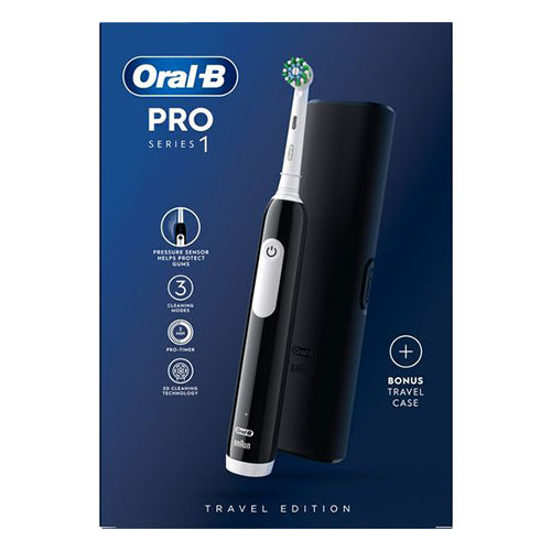 Oral-B Pro Series 1 Electric Toothbrush with Travel Case - Black Onyx | OB8001090914057 from Oral-B - DID Electrical