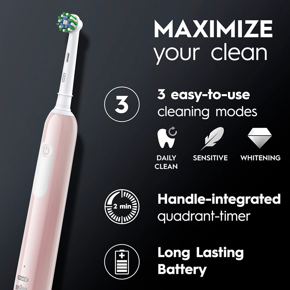 Oral-B Pro Series 1 Electric Toothbrush with Travel Case - Pink | OB8001090914095 from Oral-B - DID Electrical