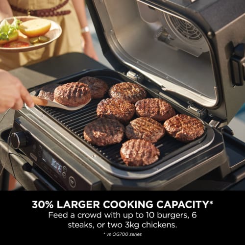 Ninja Woodfire Pro XL Outdoor Electric BBQ Grill & Smoker - Black & Grey | OG850UK from Ninja - DID Electrical