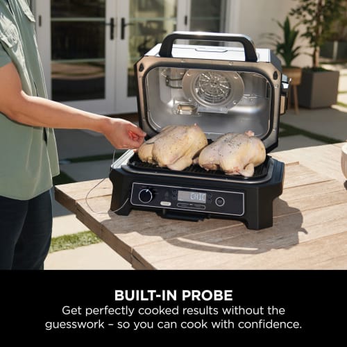 Ninja Woodfire Pro XL Outdoor Electric BBQ Grill & Smoker - Black & Grey | OG850UK from Ninja - DID Electrical