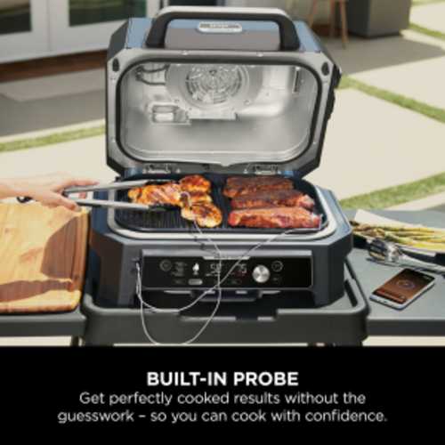 Ninja Woodfire Pro Connect XL Outdoor Electric BBQ Grill & Smoker - Black & Blue | OG901UK from Ninja - DID Electrical