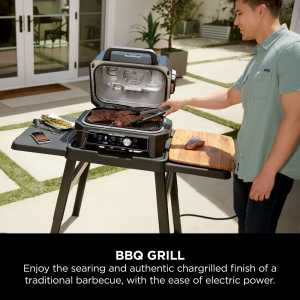 Ninja Woodfire Pro Connect XL Outdoor Electric BBQ Grill & Smoker - Black & Blue | OG901UK from Ninja - DID Electrical