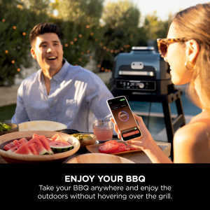 Ninja Woodfire Pro Connect XL Outdoor Electric BBQ Grill &amp; Smoker - Black &amp; Blue | OG901UK from Ninja - DID Electrical