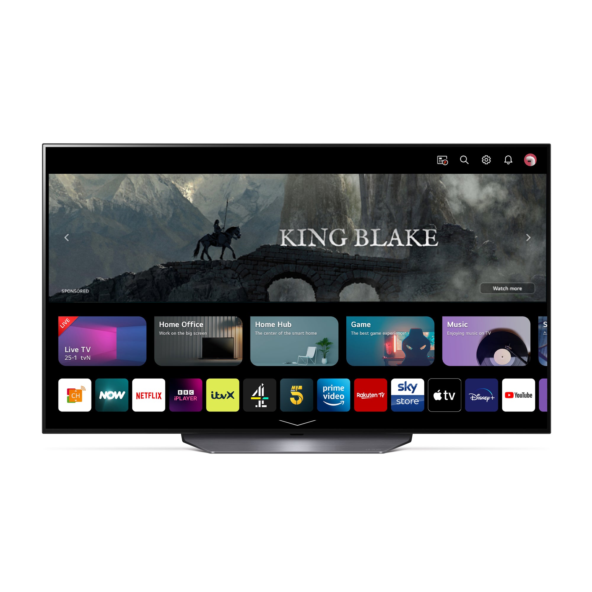 LG B3 55" 4K Ultra HD OLED Smart TV - Black | OLED55B36LA.AEK from LG - DID Electrical