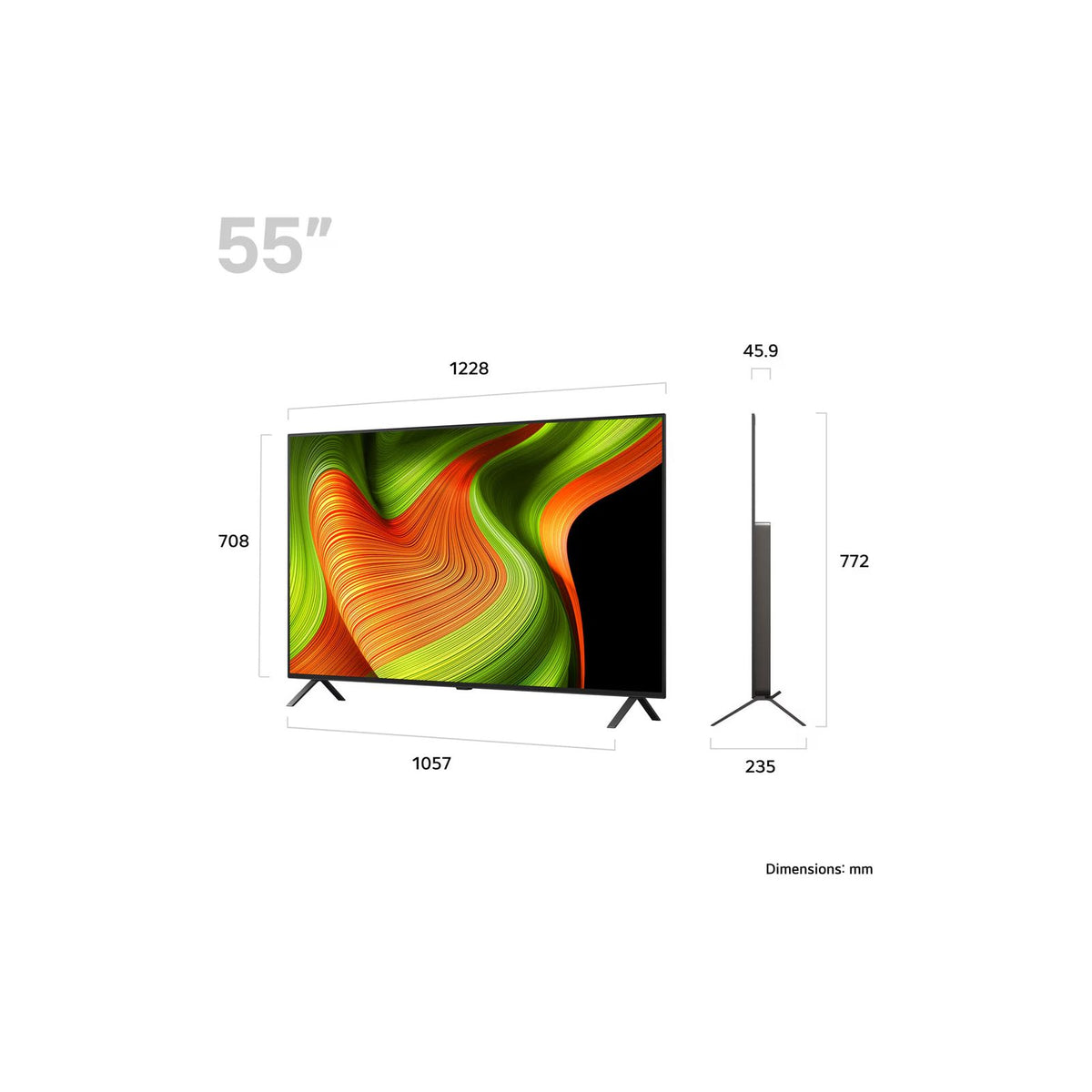LG B5 55" 4K Smart TV | OLED55B56LA.AEK from LG - DID Electrical
