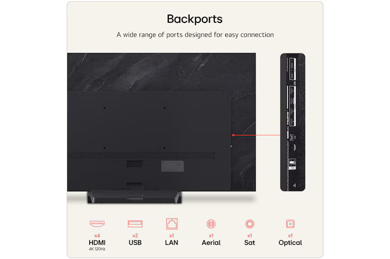 LG C6 55" 4K Smart TV - Black | OLED55C64LA.AEI