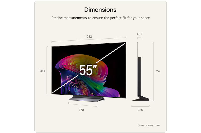 LG C6 55" 4K Smart TV - Black | OLED55C64LA.AEI