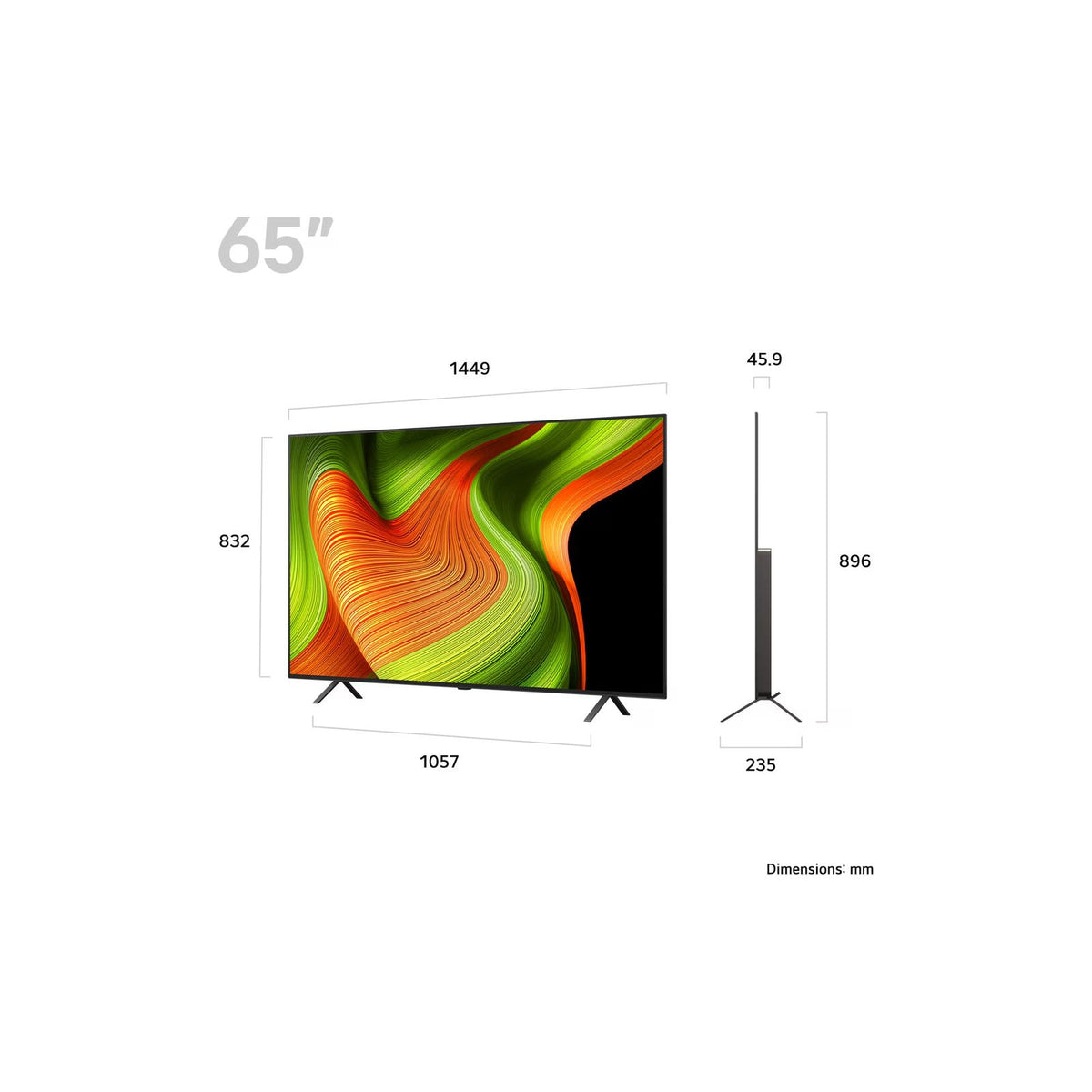 LG B5 65" 4K Smart TV | OLED65B56LA.AEK from LG - DID Electrical