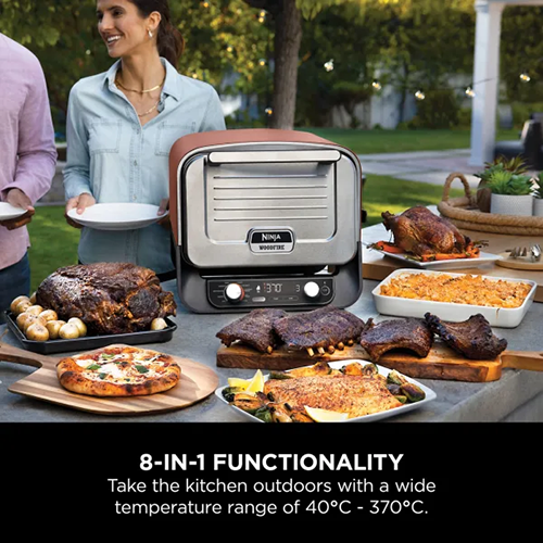 Ninja Woodfire Electric Outdoor Oven - Terracotta | OO101UK from Ninja - DID Electrical