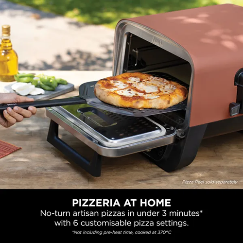 Ninja Woodfire Electric Outdoor Oven - Terracotta | OO101UK from Ninja - DID Electrical