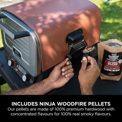 Ninja Woodfire Electric Outdoor Oven - Terracotta | OO101UK from Ninja - DID Electrical