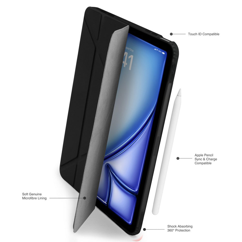 Pipetto Origami No1 Original Case For iPad Air 13 - Black | P052-49-AE from Pipetto - DID Electrical