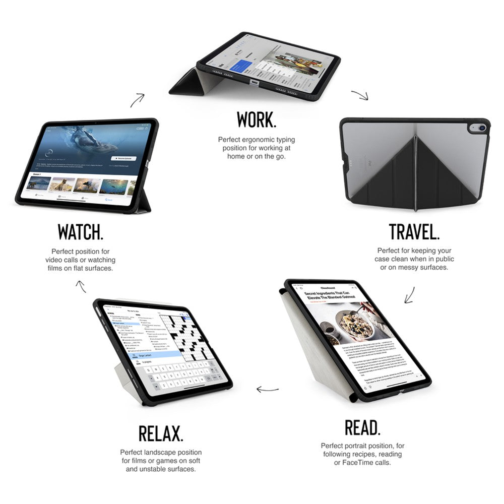Pipetto Origami No1 Original Case For iPad Air 13 - Black | P052-49-AE from Pipetto - DID Electrical