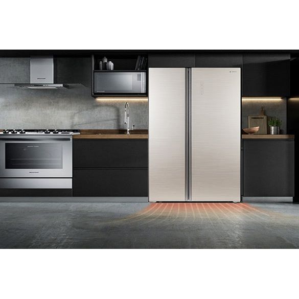 PowerPoint 564L Frost Free Freestanding American Style Fridge Freezer - Inox | P9918SKHGI4D from PowerPoint - DID Electrical
