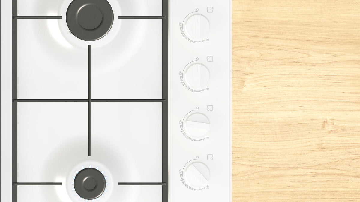 Bosch Series 2 60CM 4 Burner Gas Hob - White | PBP6B2K60