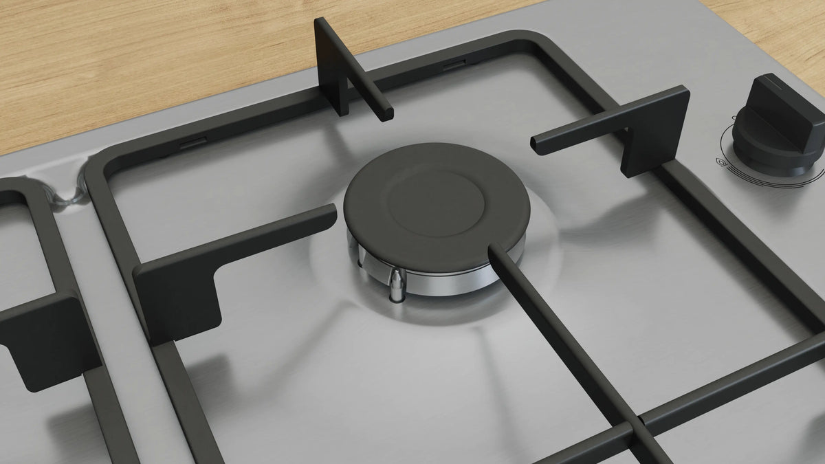 Bosch Series 2 60CM 4 Burner Gas Hob - Stainless Steel | PBP6B5K60