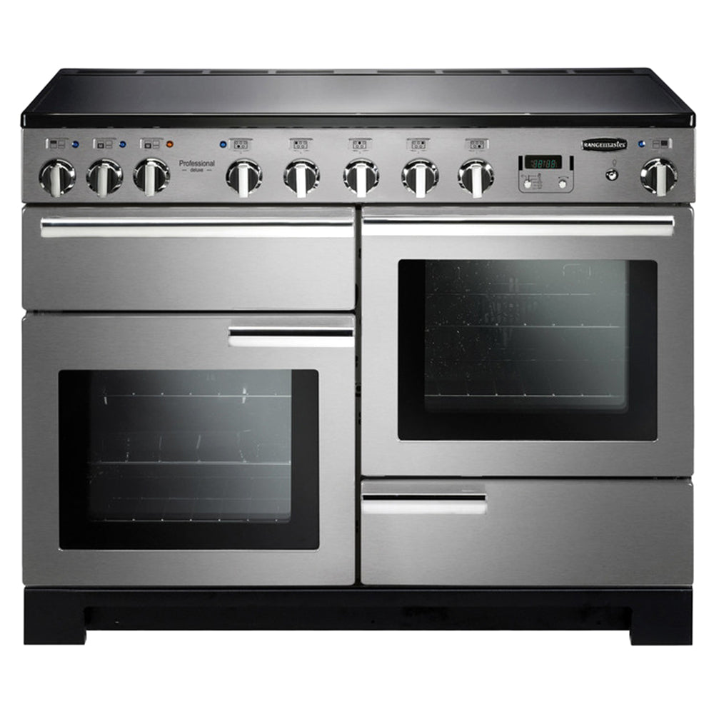 Rangemaster Professional Deluxe 110CM Induction Range Cooker - Stainless Steel &amp; Chrome | PDL110EISS/C from Rangemaster - DID Electrical