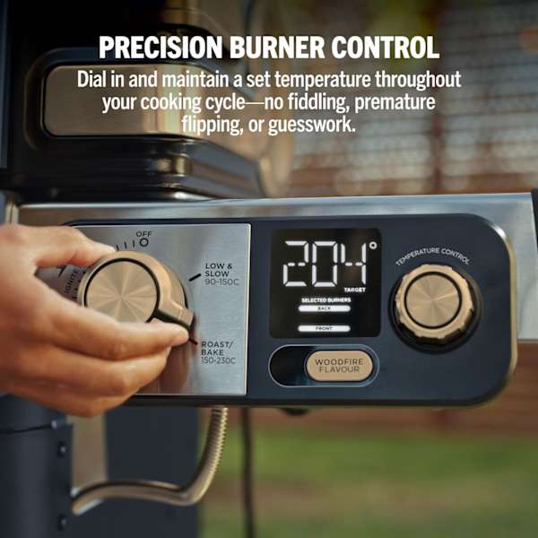 Ninja FlexFlame Gas 5-in-1 Outdoor BBQ - Blue & Gold | PG301UKBL from Ninja - DID Electrical