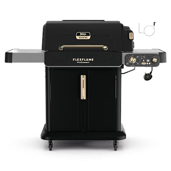 Ninja FlexFlame ProConnect 5-in-1 Gas Outdoor BBQ - Black & Stainless Steel | PG305UK from Ninja - DID Electrical