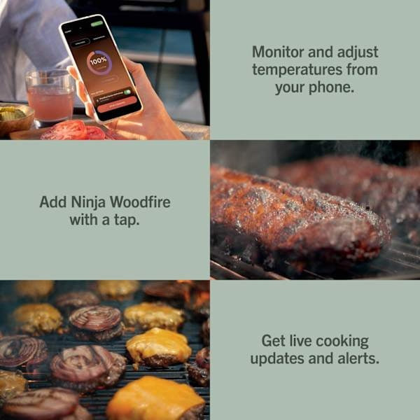Ninja FlexFlame ProConnect 5-in-1 Gas Outdoor BBQ - Black & Stainless Steel | PG305UK from Ninja - DID Electrical