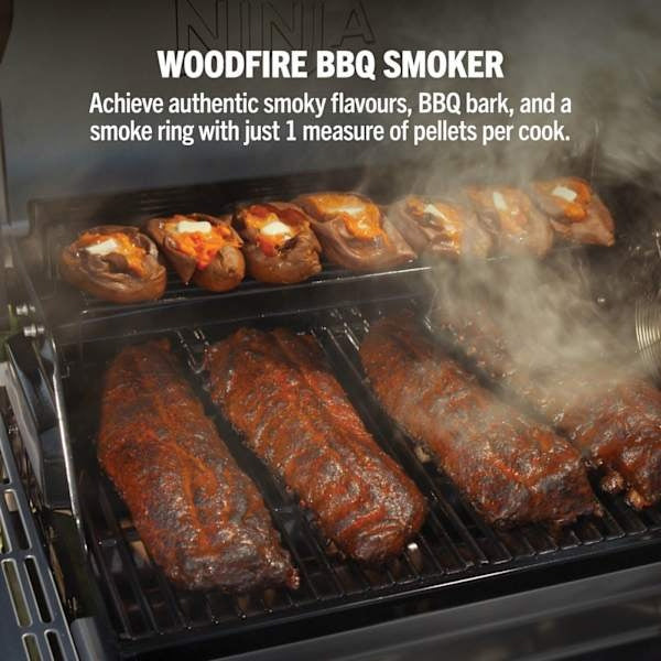 Ninja FlexFlame ProConnect 5-in-1 Gas Outdoor BBQ - Black & Stainless Steel | PG305UK from Ninja - DID Electrical