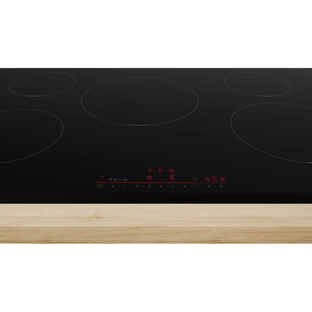 Bosch Series 6 80CM 5 Cooking Zones Induction Hob - Black | PIV831HB1E from Bosch - DID Electrical