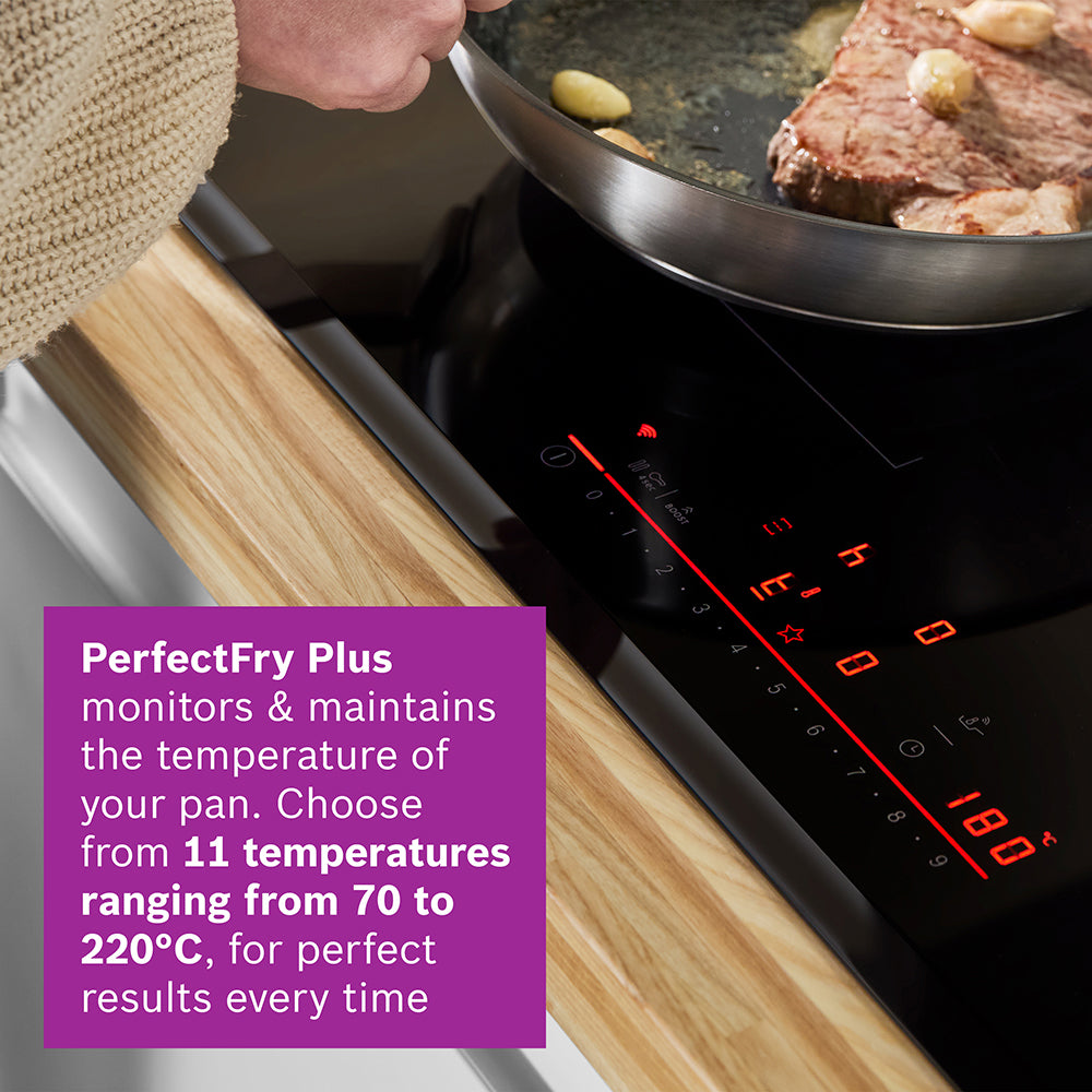 Bosch Series 4 60CM 4 Zone Induction Hob - Black | PIE631BB5E from Bosch - DID Electrical