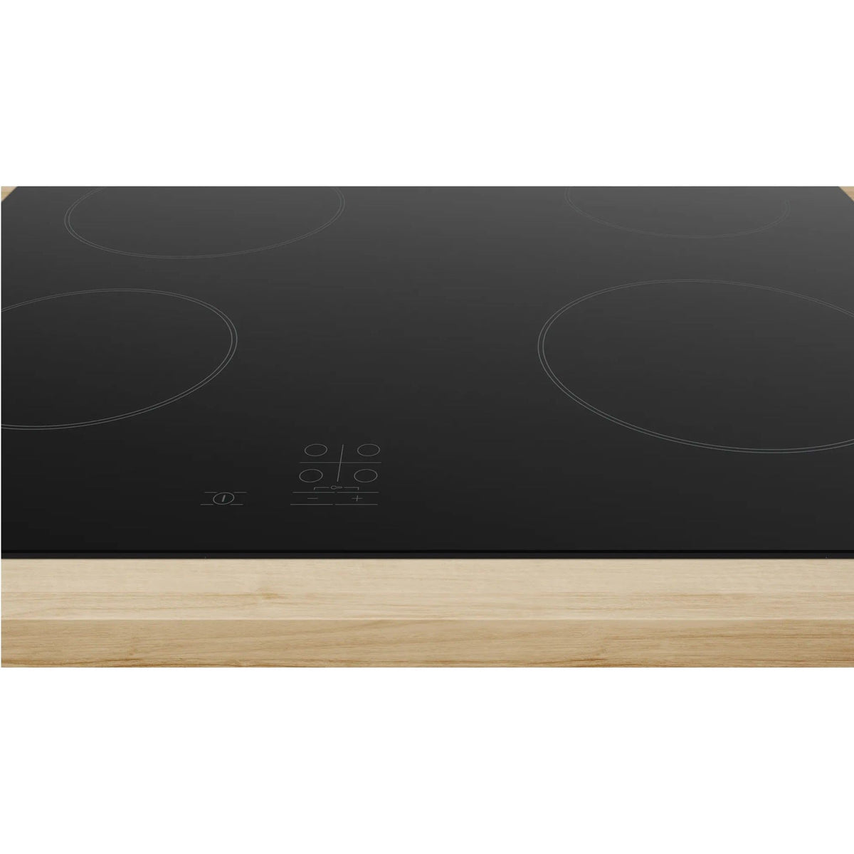 Bosch Series 2 60cm 4 Zone Built-In Electric Ceramic Hob - Black | PKE61RAA8B from Bosch - DID Electrical