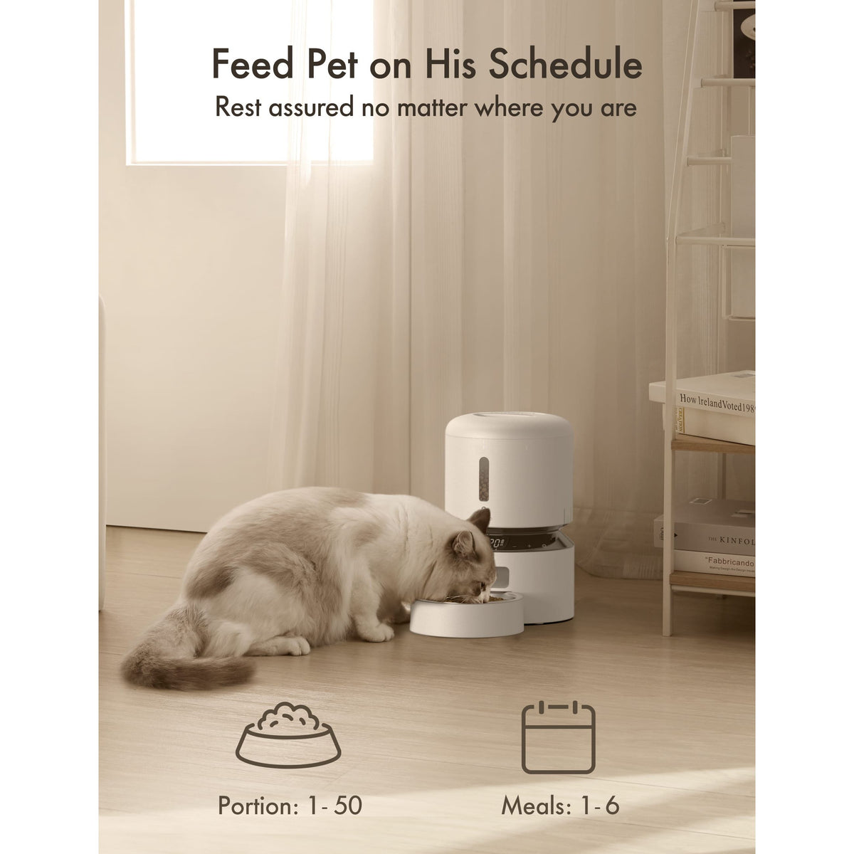 Petlibro Granary 3L Automatic Feeder - White | PL-AF005-91W from Petlibro - DID Electrical