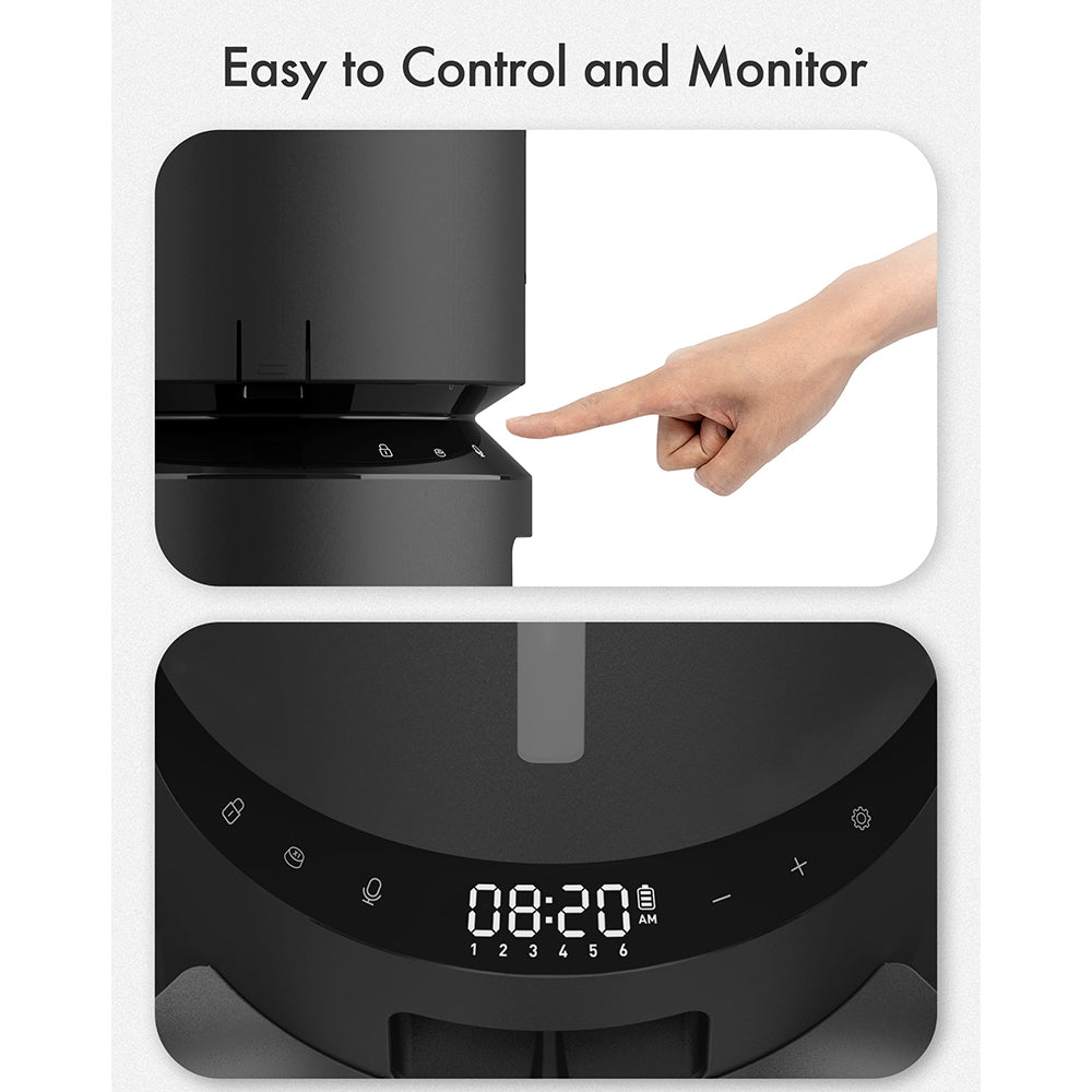 Petlibro Granary 5L Dual Food Tray Automatic Feeder - Black | PL-AF006-93B from Petlibro - DID Electrical