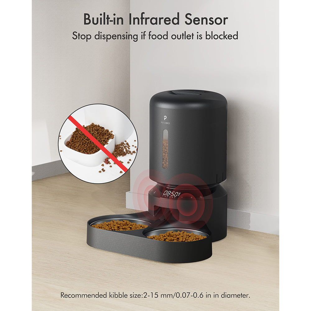 Petlibro Granary 5L Dual Food Tray Automatic Feeder - Black | PL-AF006-93B from Petlibro - DID Electrical
